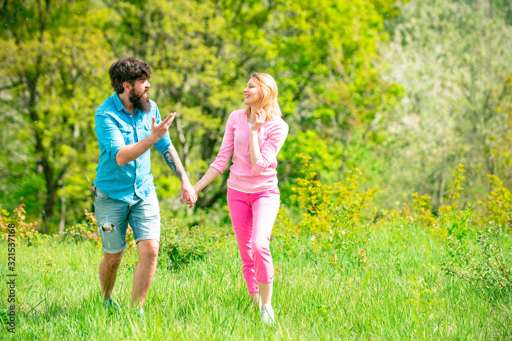 Fototapeta premium Lifestyle and family life. Eco farm. Bio food production concept. Family of rural workers.