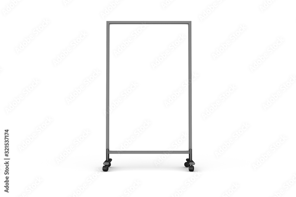 3D Rendering Empty Blank Movable Realistic Billboard for Advertisement Mockup 3D Rendering Empty Blank Movable Realistic Billboard for Advertisement Mockup