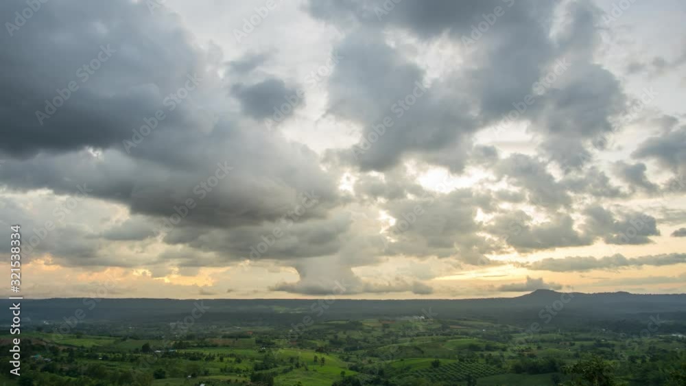 Time Lapse Movement of Stratocumulus In the evening Time Lapse Movement of Stratocumulus In the evening