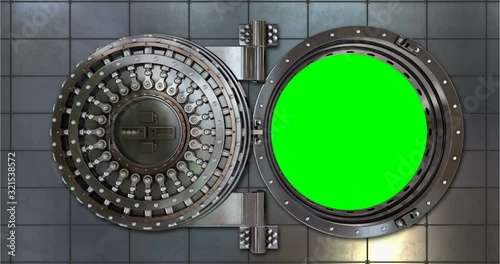 Render of the vault door. 3D