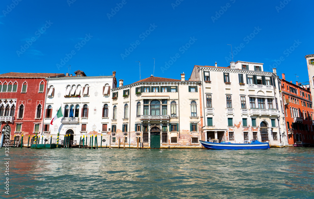 Venice cityscape, architecture during summer
