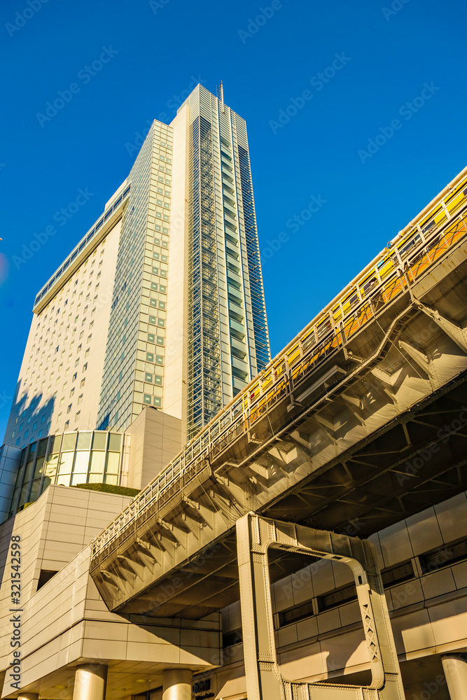 Fototapeta premium Miejska Scena Zimowa Dzielnicy Shibuya, Tokio, Japonia