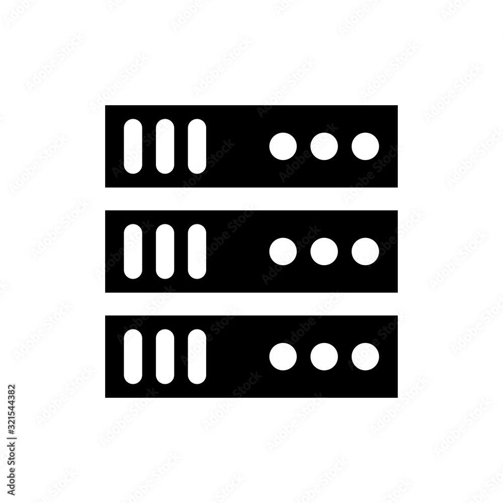 Server Rack Vector Icon style illustration Data Science EPS Server Rack Vector Icon style illustration Data Science EPS