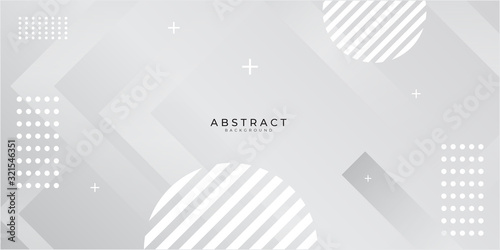 White memphis element dots pattern triangle abstract background with modern corporate and business concept 
