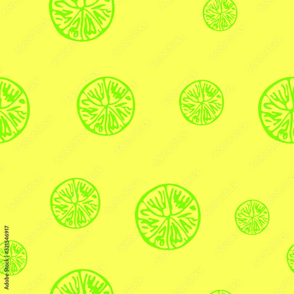 seamless pattern with lime slice . fruit seamless pattern for textile, fabric, wrapping, wallpaper
