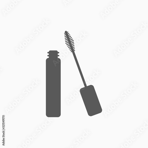 mascara brush icon, cosmetic vector