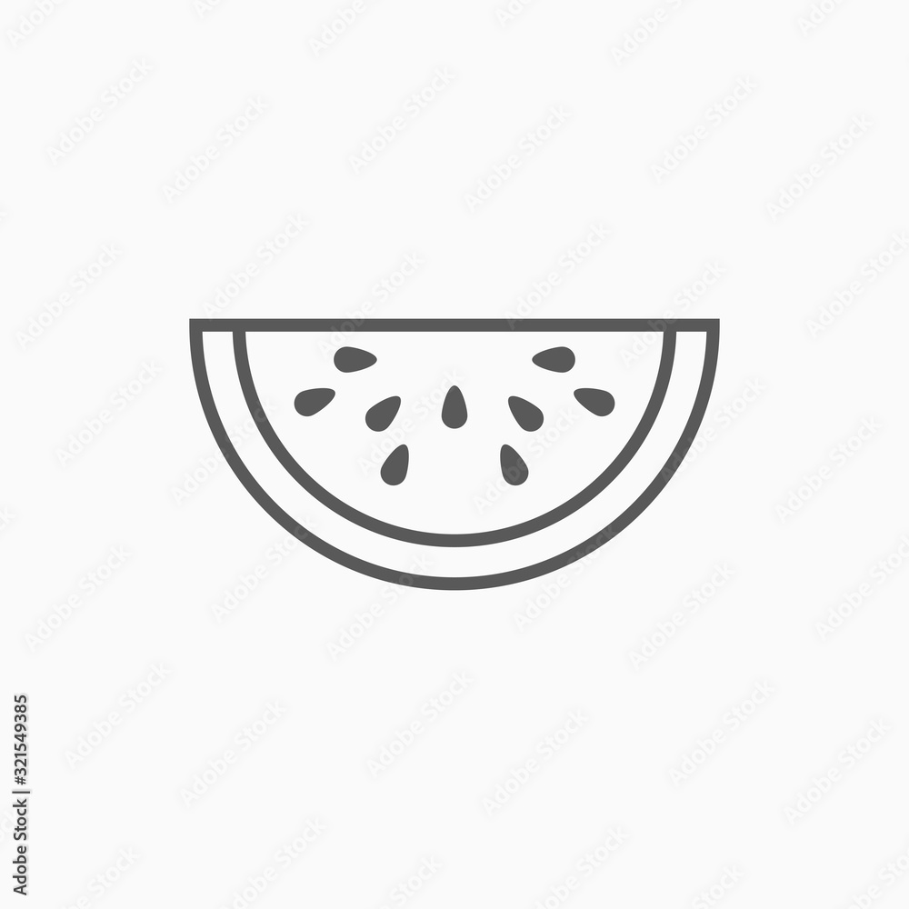 watermelon icon, fruit vector watermelon icon, fruit vector