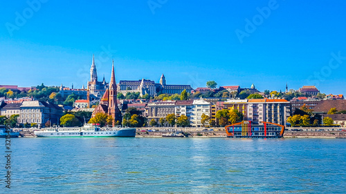 The embankment of the river Danube in Budapest. Hungary © sforzza