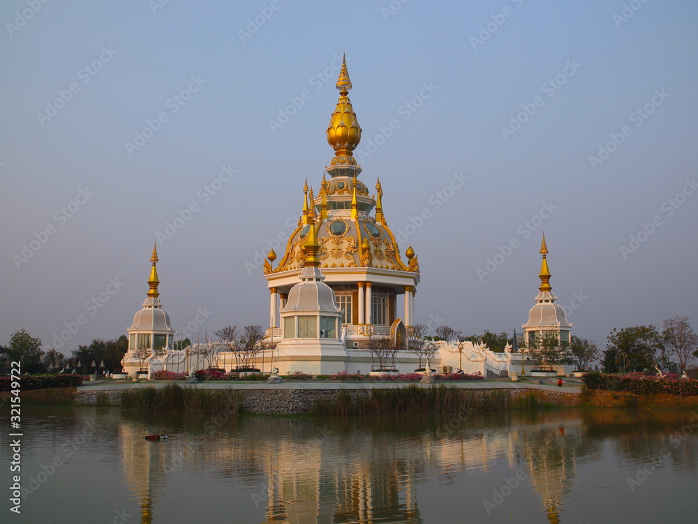 Wat Thung Setthi in Khon Kaen Essan Thailand a temple with beautiful ornaments of Buddha