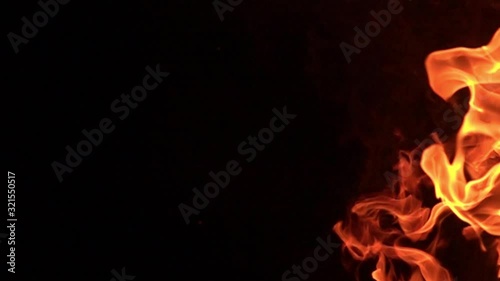 Fire Vertical Shot 1000fps Slow Motion x32 Loop 1 High Speed Camera photo