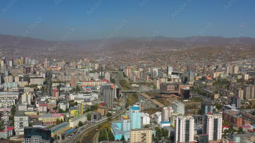 Aerial Mongolia Ulaanbaatar September 2019 Sunny Day 4K Mavic Pro Aerial video of downtown central Ulaanbaatar in Mongolia on a beautiful sunny day. Aerial Mongolia Ulaanbaatar September 2019 Sunny Day 4K Mavic Pro Aerial video of downtown central Ulaanbaatar in Mongolia on a beautiful sunny day.