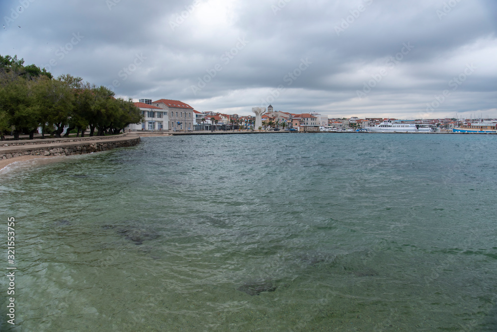 Town Of Vodice View From Beach