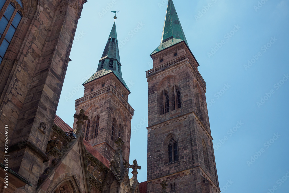 St. Lawrence Church in the old town of Nuremberg, Bavaria, Germany