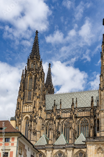 Saint Vitus Cathedral Prague in Czech Republic.