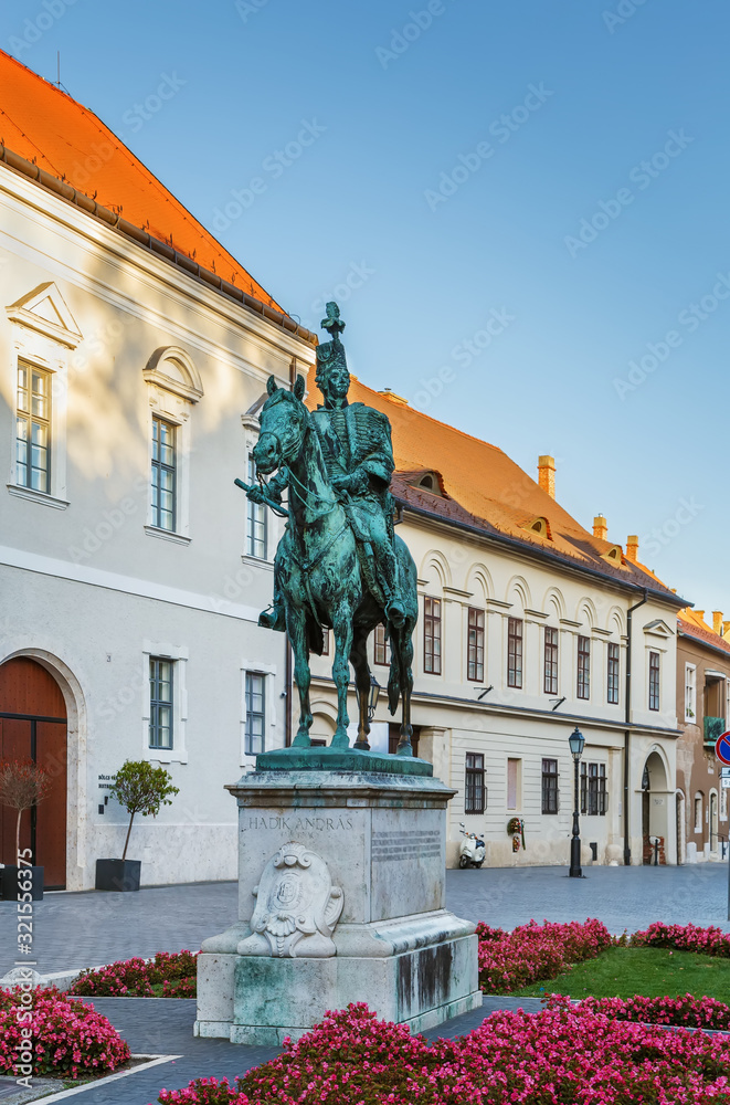 Statue of Mounted Andras Hadik, Budapest, Hungary