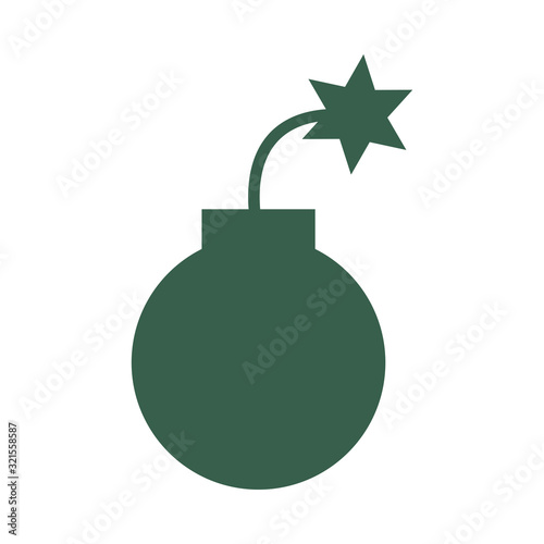 grenade military force isolated icon