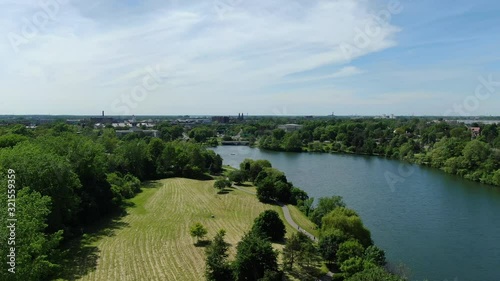 Buffalo, New York delaware park aerial footage photo