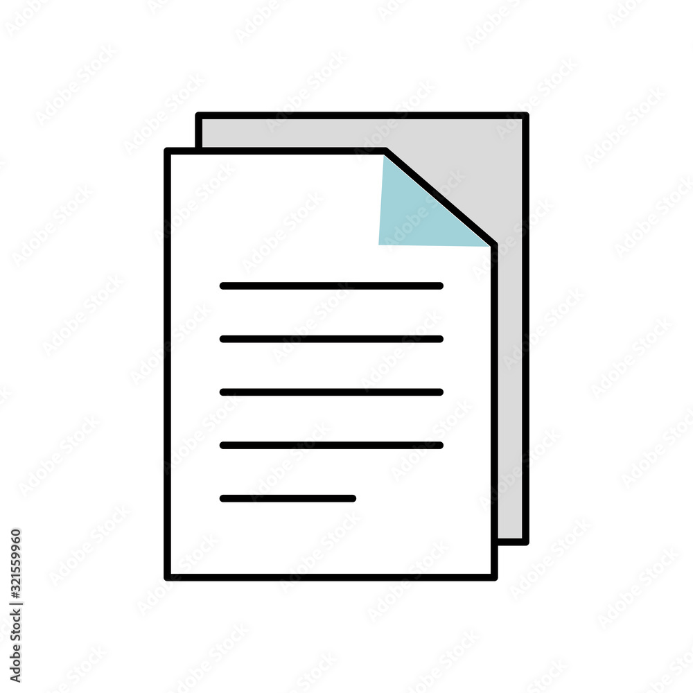 paper document report isolated icon vector illustration design paper document report isolated icon vector illustration design