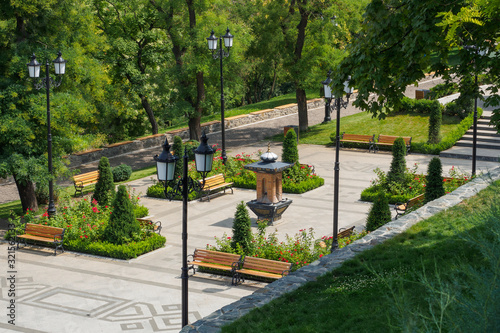 Obraz na płótnie View in the Istanbul park in Odessa, Ukraine w salonie