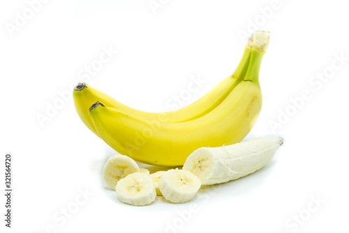 Bananas isolated on white background