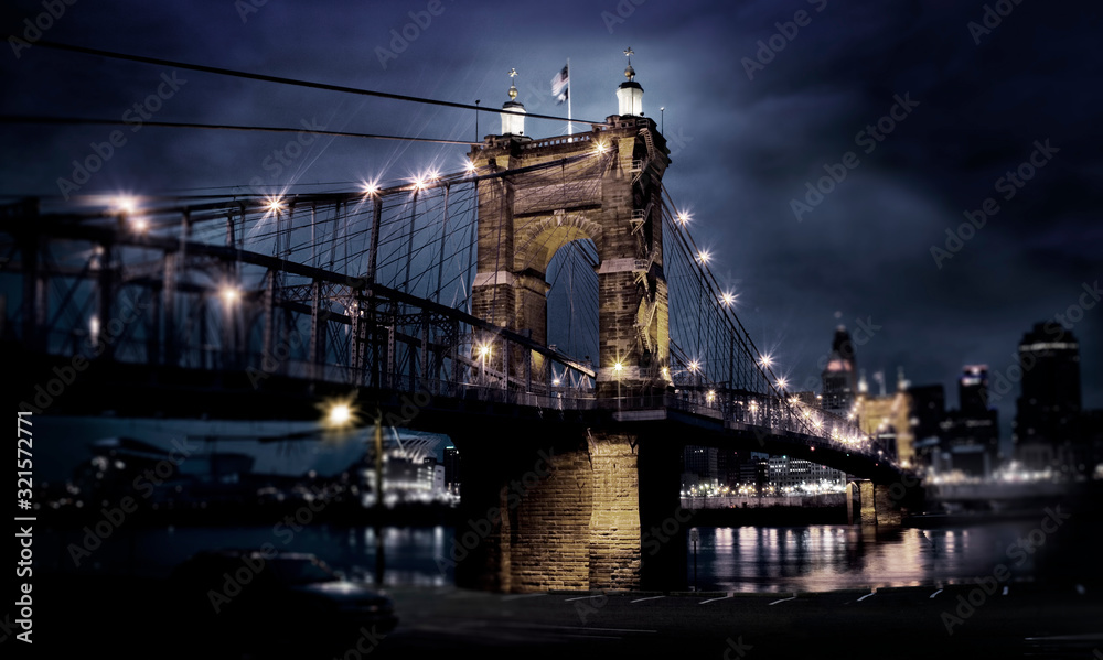 Fototapeta premium suspension bridge