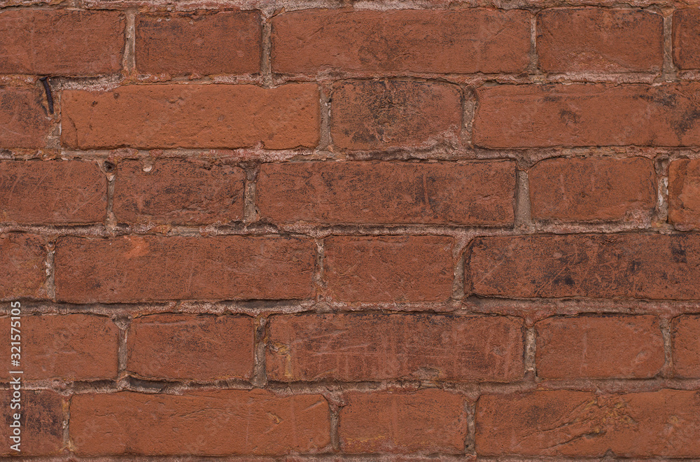 Fototapeta premium texture of old vintage red brick