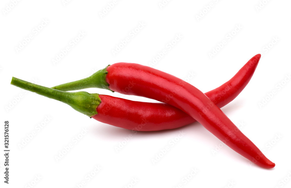 Fresh chili pepper isolated on a white background.copy space.