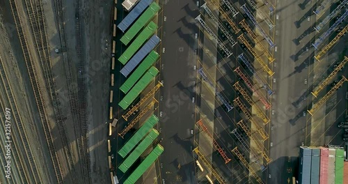 Shipping Yard, Train Yard, Port in South East Portland Oregon photo