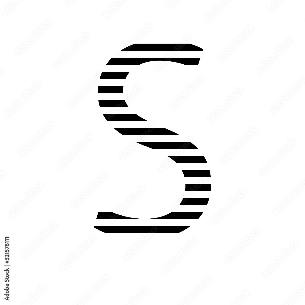 S, decorative letters, black and white, in patterns, alphabet S, decorative letters, black and white, in patterns, alphabet