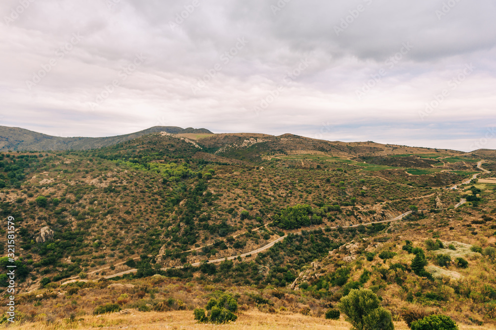 Landscape of Cap de Creus, National Park on the Costa Brava, Spain