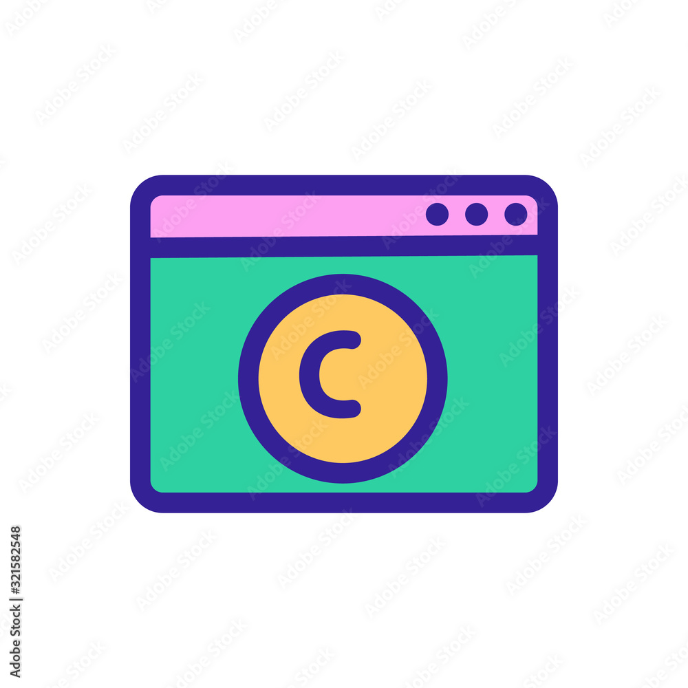 intellectual property icon vector. Thin line sign. Isolated contour symbol illustration intellectual property icon vector. Thin line sign. Isolated contour symbol illustration