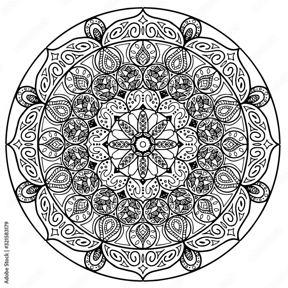 マンダラ模様 オリエンタル Stock Vector Adobe Stock