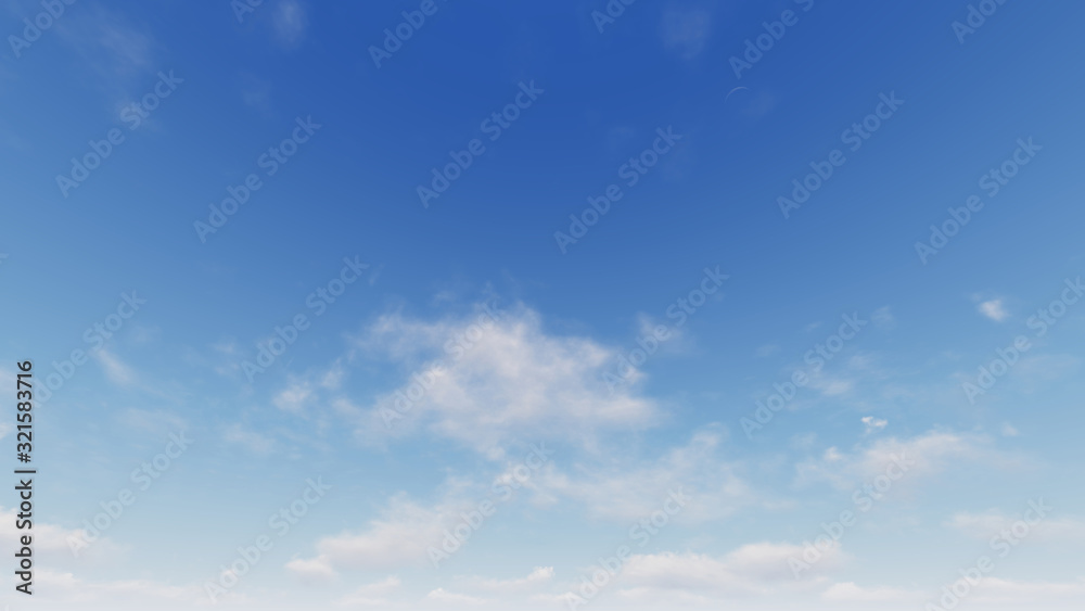 Fototapeta premium Cloudy blue sky abstract background, blue sky background with tiny clouds