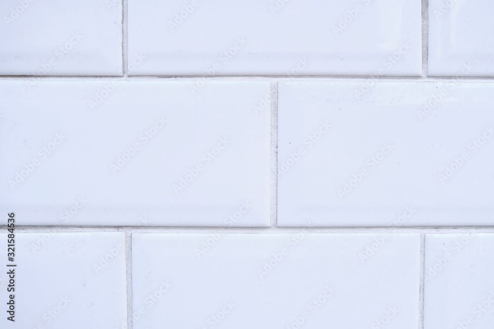 Naklejka premium White Brick Background Texture