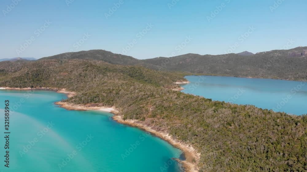 Whitehaven beach aerial view from drone Whitehaven beach aerial view from drone