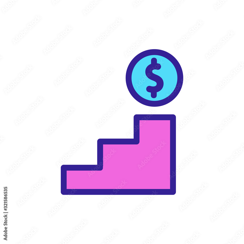 franchise business icon vector. Thin line sign. Isolated contour symbol illustration