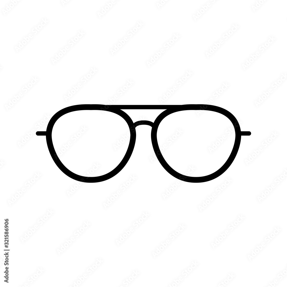 EYEGLASSES icon design vector logo template EPS 10 EYEGLASSES icon design vector logo template EPS 10