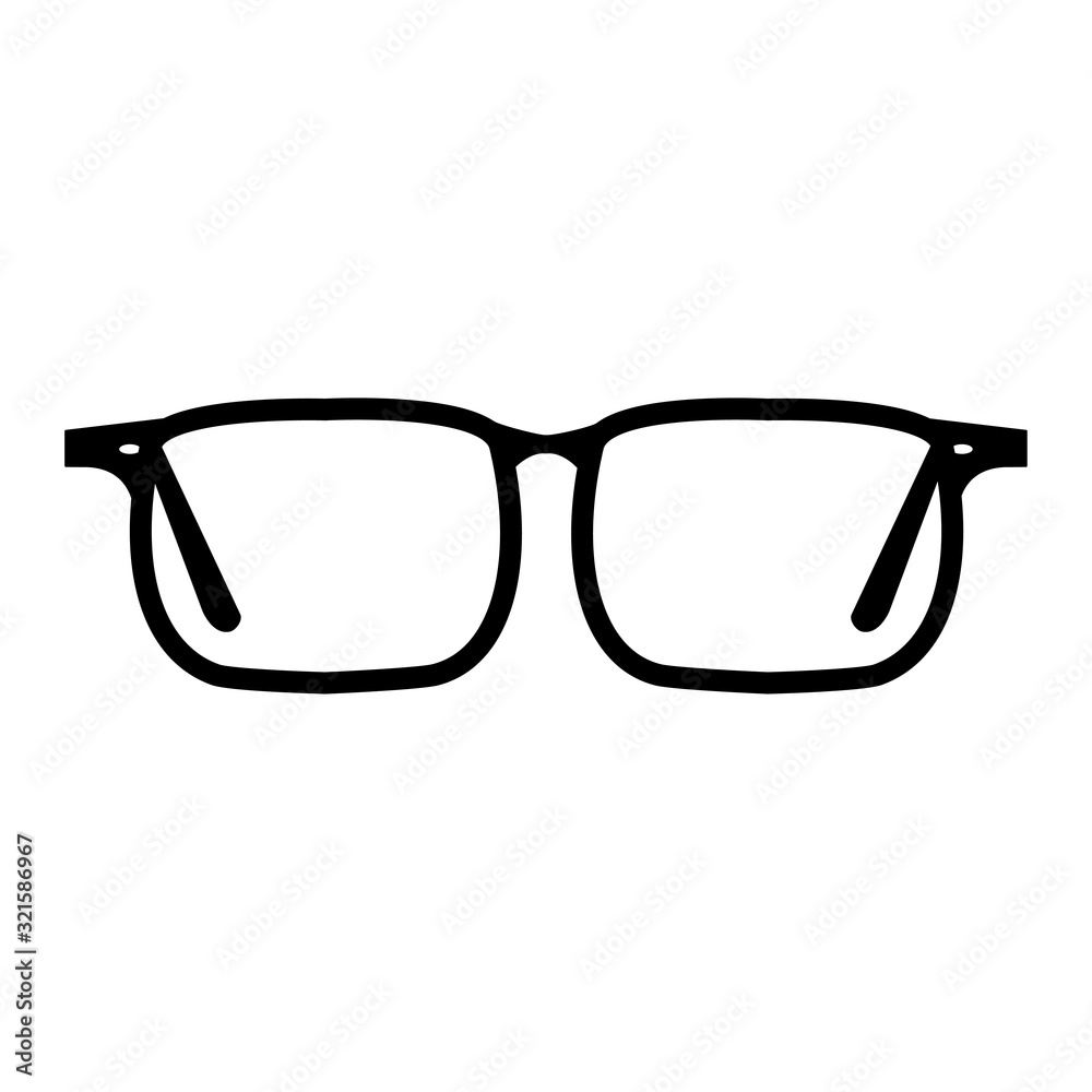 EYEGLASSES icon design vector logo template EPS 10 EYEGLASSES icon design vector logo template EPS 10
