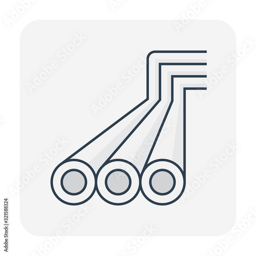 pipeline construction icon