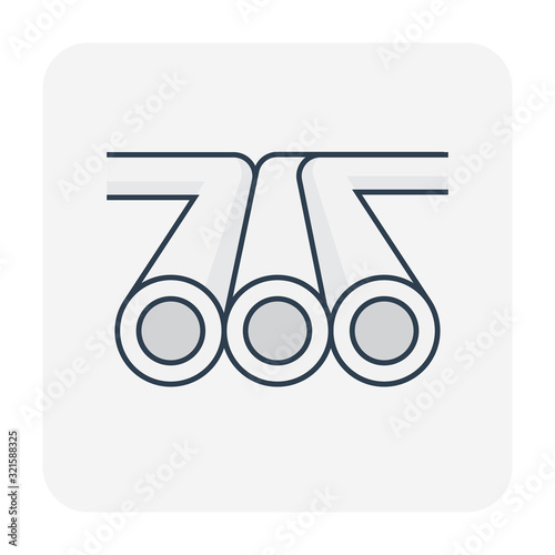 pipeline construction icon