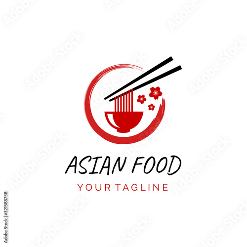 asian restaurant logo for your culinary business 