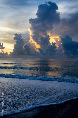 Singer Island sunrise with dramatic thunderheads