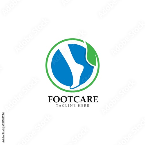 Foot care logo template design