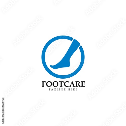 Foot care logo template design