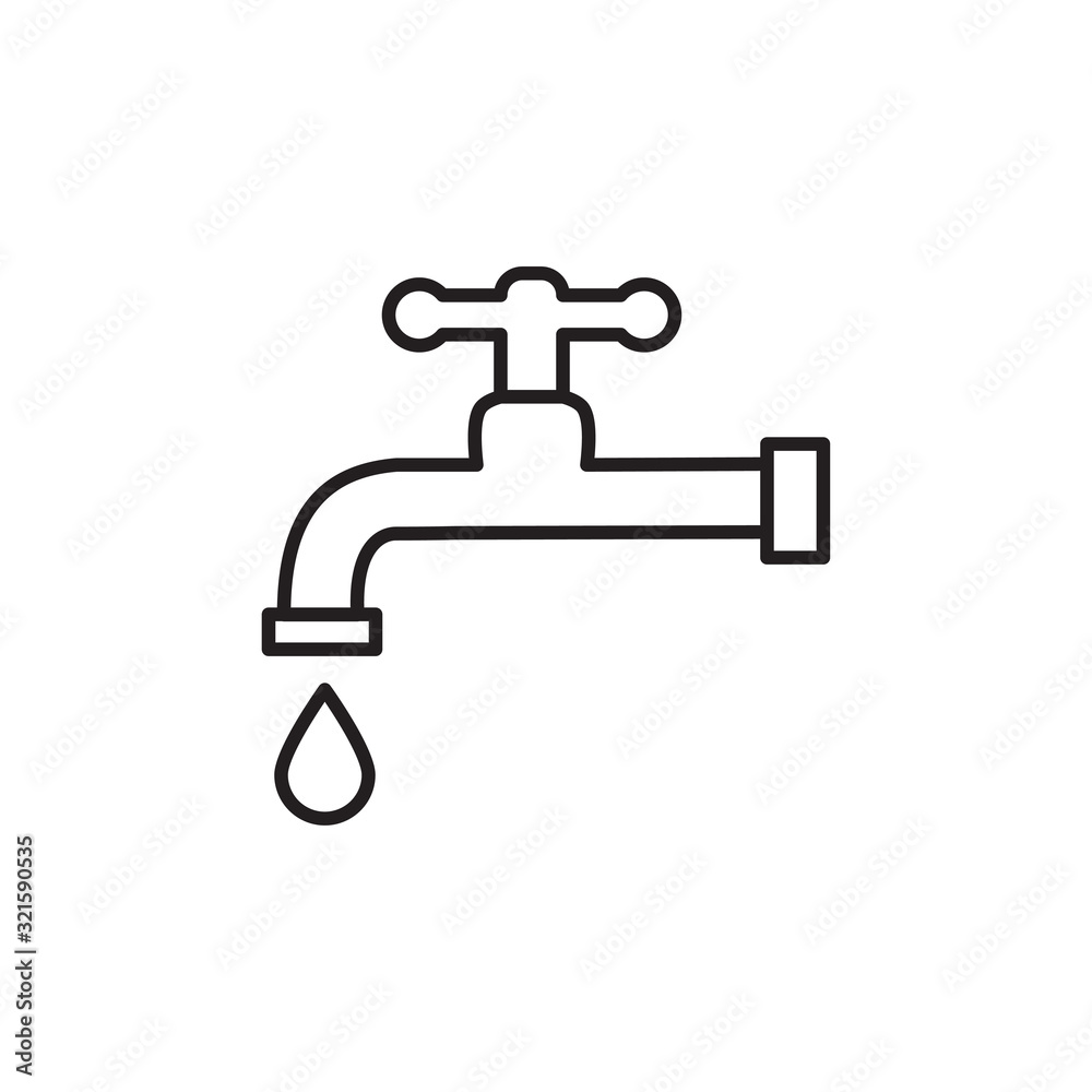 water tap icon design vector logo template EPS 10 water tap icon design vector logo template EPS 10