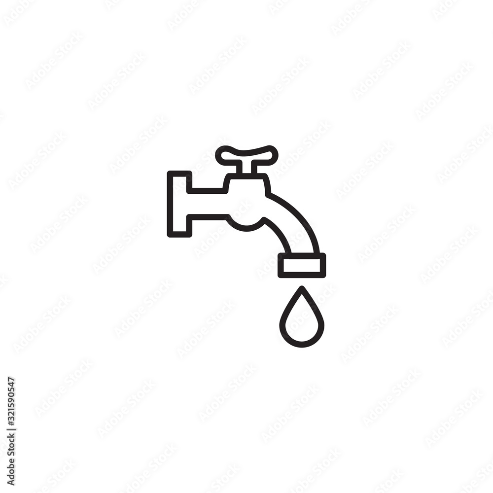 water tap icon design vector logo template EPS 10 water tap icon design vector logo template EPS 10
