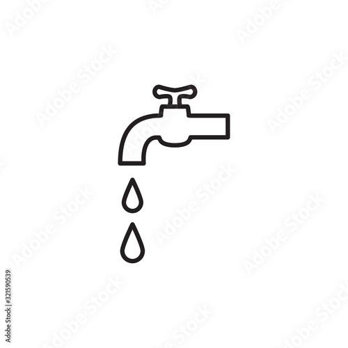 water tap icon design vector logo template EPS 10