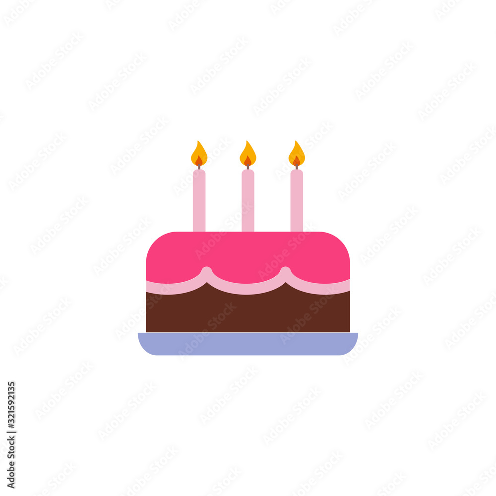 birthday cake icon vector design logo template EPS 10 birthday cake icon vector design logo template EPS 10