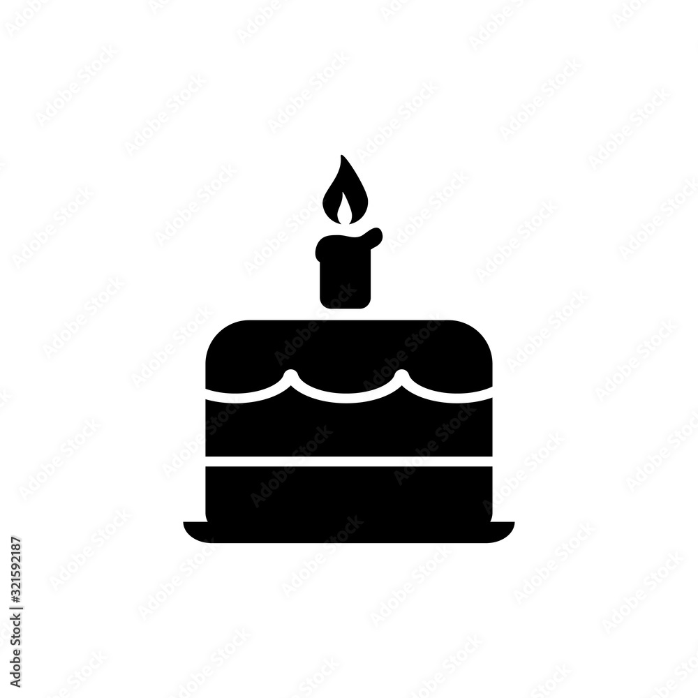 birthday cake icon vector design logo template EPS 10 birthday cake icon vector design logo template EPS 10