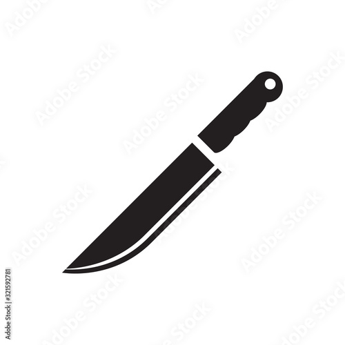 Photo knife icon design vector logo template EPS 10